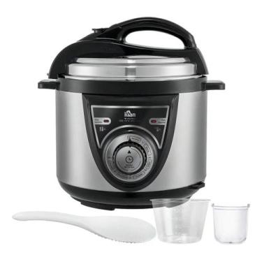 Imagem de Panela De Pressao MEC 4LT 220V Inox Kian PPM-101, 220V