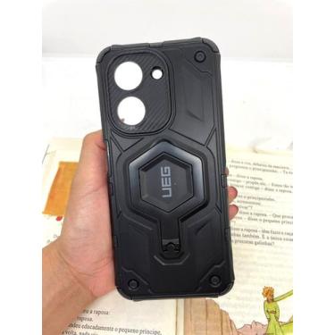Imagem de Capa de celular compatível com Redmi A5 e Poco C71 Armadura Cor:Preto 