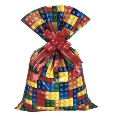 Imagem de 50 Sacos de Presente 20x29cm  Embalagem Decorativa, Prática e Resisten