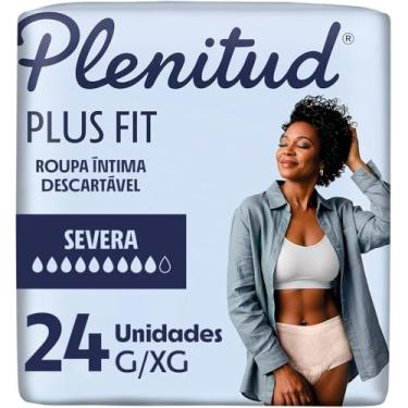 Imagem de Plenitud® Plus Fit Roupa Íntima Descartável, Discreto como calcinha, Absorção imediata, Até 100% livre de vazamentos, Tamanho G/XG, 24 Un