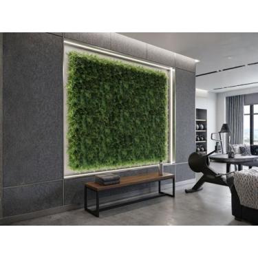 Imagem de 6 Placas de Folhagens Artificiais Permanentes Premium Decoração de Par
