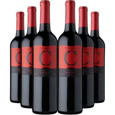 Imagem de Kit 6 Garrafas Vinho Tinto Meio Seco Dão Portugal Cabriz Terras da Beira Touriga Nacional Tinta Roriz Rufete 750ML