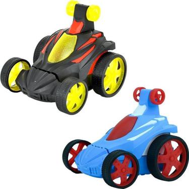 Imagem de Carrinho de Controle Remoto Crazy Fox sem Fio 4 Funções Giro 360 Luz Colorida DM Toys
