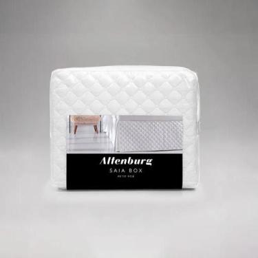 Imagem de Saia para Cama Box King Altenburg Petit Poá Ultrawave Branco