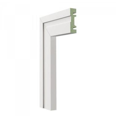 Imagem de Kit 12m Linear Guarnição MDF 502 15MMX5CM Branco Moldufama