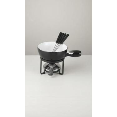 Imagem de Aparelho Fondue Cerâmica Preto 8 Peças - Congratulations Store
