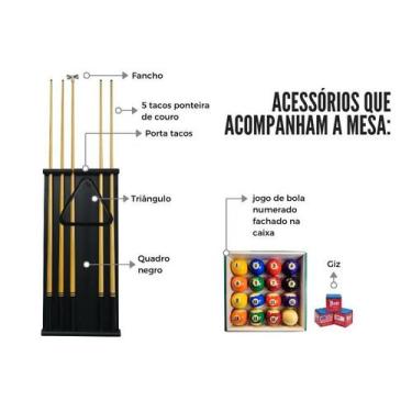 Imagem de Mesa de Sinuca Oficial - 2,84x1,54 - Nelson Bilhares, Havana
