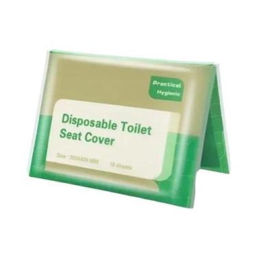 Imagem de Capa De Assento Sanitário Descartável Portátil E Impermeável Para Viag