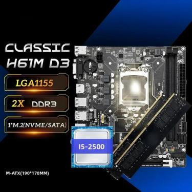 Imagem de Placa-Mãe Gamer SOYO H61M Com Suporte Para CPUs Intel Core De 2ª/3ª Ge
