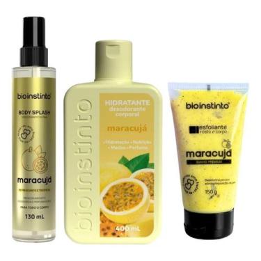 Imagem de Kit Body Splash+ Hidratante+ Esfoliante Maracujá Bio Instinto