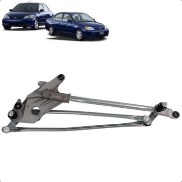 Imagem de Limpador Mecanismo Parabrisa Dianteiro Galhada Honda Civic 2001 2002 2