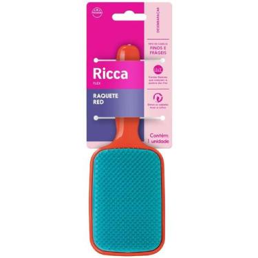 Imagem de Escova de Cabelo Ricca Raquete Flex Red