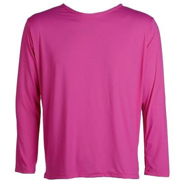 Imagem de Camisa Termica Plus Size Fator Protecao Solar Uv 50 Rosa-Unissex