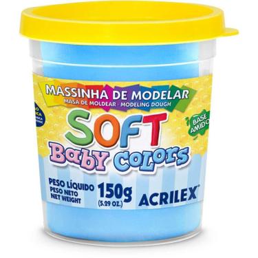 Imagem de Massa Para Modelar Soft 150G Azul Bebe Bs Amido
