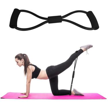 Imagem de Elastico Extensor Exercicio Academia em Casa Tonificaçao Multifuncional Yoga Ginastica Fitness Pilates 