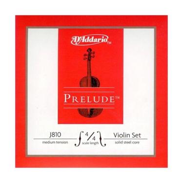 Imagem de Encordoamento para Violino 4/4 D`Addario J810 Tensão Média Prelude