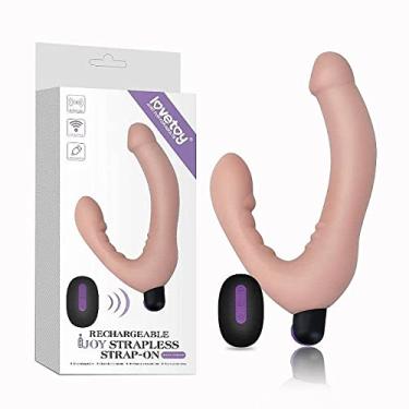 Imagem de Penetrador Strapless Wireless com 10 Modos de Vibração – LOVETOY JOY STRAPLESS STRAP-ON – Sexshop