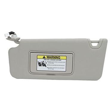 Imagem de Viseira de sol lateral, viseira de p¨¢ra-sol de carro do motorista esquerdo, p¨¢ra-sol de carro interior compat¨ªvel com 83280 TC0 H91ZA, substitui??o prote??o viseira carro antirreflexo (Grey), Vis