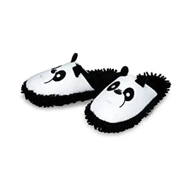 Imagem de Pantufa Chinelo de Panda Preto e Branco Importway Tamanho 42/43 IWPPBR4243