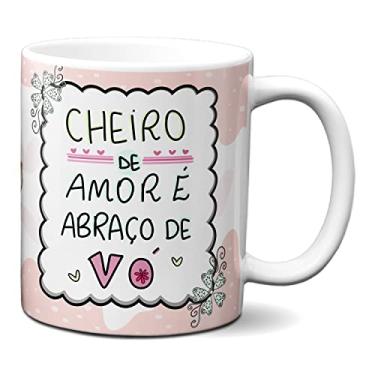 Imagem de Caneca Dia Dos Avós Cheiro De Amor e Abraço Do Vó (Branca)