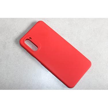 Imagem de Capa Protetora em Silicone Premium para Novo Motorola Moto G52 - Vermelho
