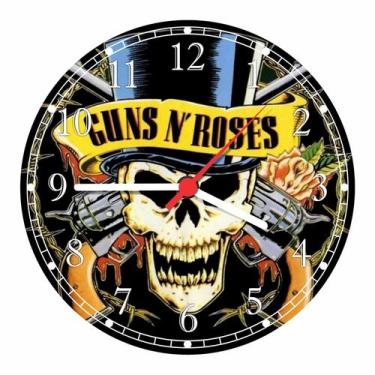 Imagem de Relógio De Parede Guns N' Roses Rock Decorações Quartz - Vital Quadros