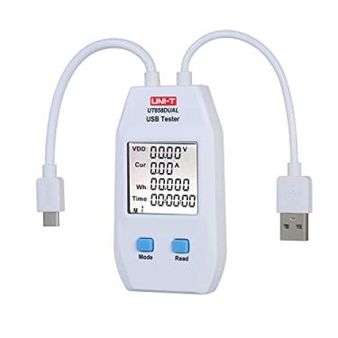 Imagem de Qudai USB Medidor de energia LCD USB Tester Detector Voltímetro Amperímetro Digital Power Capacity Tester (UT658-Dual) NP