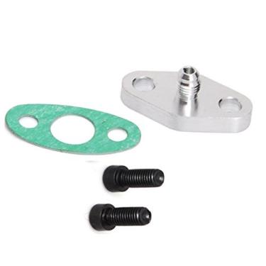 Imagem de Aumenta a flange do recondicionador de óleo de turbo de macaco - AN4 W/Restritor embutido para rolamento de bola turbos