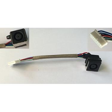Imagem de Tomada DC-in para Dell XPS 17 (L701X), 17 (L702X) RMD72 0RMD72, DD0GM7PB000, tomada conectora com cabo de alimentação
