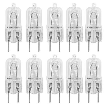 Imagem de 10 Pack-G8 25W 120V Lâmpadas de halogênio JCD Tipo 110v 130v 25 Watt T4 G8 Lâmpada de disco sob gabinete 120 volts Undercabinet Fogão de micro-ondas Top de cozinha Equipamento de substituição Iluminação Bi Pin Clear Lens