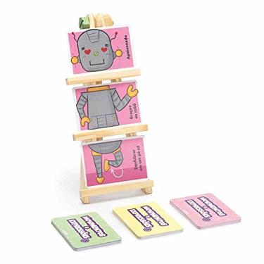 Imagem de Lume Jogo de Madeira - Movimentos e Expressões - LM220 - 5 a 99 anos - Cavalete, 45 Cartas e Guia de Brincadeiras