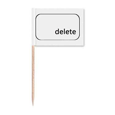 Imagem de Símbolo de teclado Excluir Art Deco Presente Fashion Palito de Dentes Marcadores Decoração de Festa