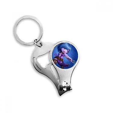 Imagem de Chaveiro de anel para cortador de unhas com desenho animado adorável fantasia Dungeons