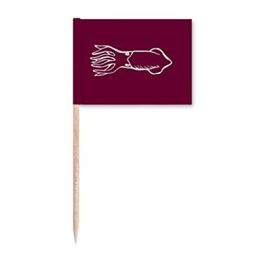 Imagem de Presente Art Deco Sea Food Squid Fashion Toothpick Flags Marcador Decoração de Festa