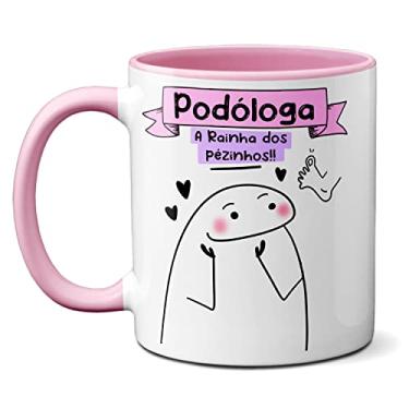 Imagem de Caneca Podóloga A Rainha Dos Pezinhos E Unha Encravada (Rosa)