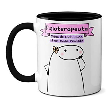 Imagem de Caneca Fisioterapeuta Mãos De Fada: Curo, Alivio, Reabilito (Preta)