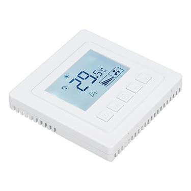 Imagem de Termostatos domésticos, controlador de temperatura grande display LCD forte capacidade anti-interferência para uso doméstico para sala de jantar