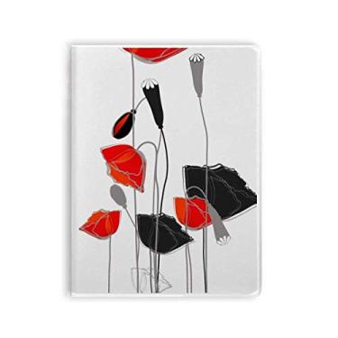 Imagem de Caderno de folhas de arte abstrata com desenho de milho e capa macia para diário