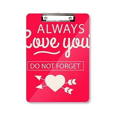 Imagem de Always Love You Prancheta de Prancheta de Dia dos Namorados A4