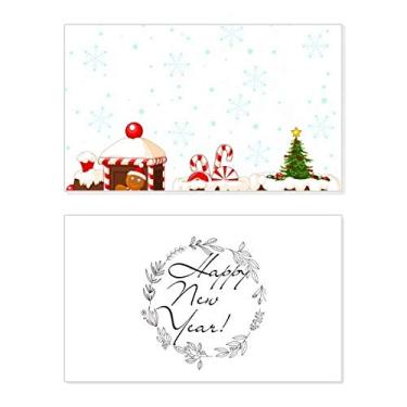 Imagem de Christmas Candy Train Festival Ano Novo Cartão de felicitações Bless Message Present