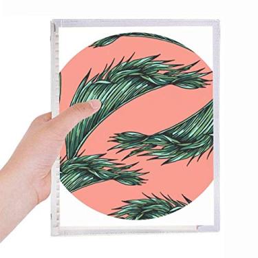 Imagem de Caderno de folhas de flores, folhas e céu, feliz, folhas soltas, diário recarregável, papelaria