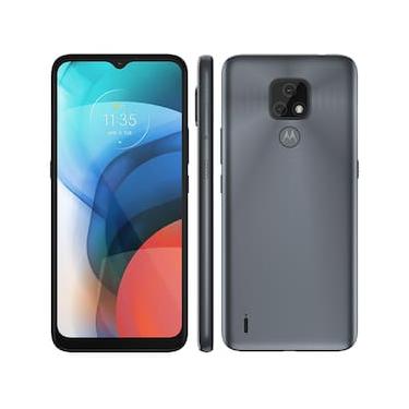 Imagem de Smartphone Motorola Moto E7 Cinza Metálico 32GB, 2GB RAM, Tela de 6.5”, Câmera Traseira Dupla, Android 10 e Processador Octa-Core