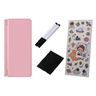 Imagem de Generic Rack de leitura de estojo de lápis, marcador de caixa de papelaria, estojo de caneta, estojo rígido de quadro branco, organizador de papelaria, rosa