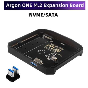 Imagem de Argon One Placa de Expansão  Adaptador USB 3.0 para M.2 SATA NVME SSD para Raspberry Pi 4 Modelo B