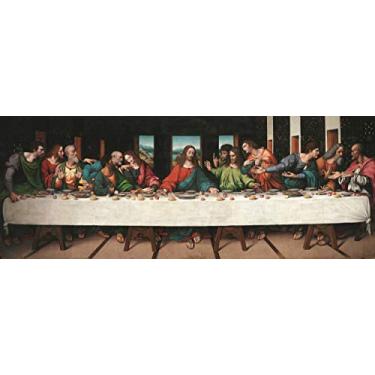 Imagem de Santa Ceia (1520) de Giampietrino - 75x196 - Tela Canvas Para Quadro