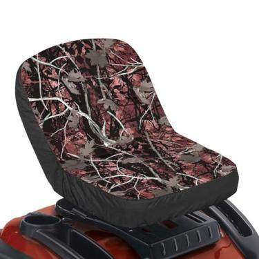 Imagem de Yewattles Capa de assento com estampa camuflada de caça para a maioria das colheitadeiras, escavadeiras, tratores, montando, corta-relvas, durável, protetor de assento, toalha de assento cobertor