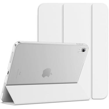Imagem de JETech Capa para iPad (A16) 11ª/10ª Geração (2025/2022), Case Rígida de Suporte Fino com Despertar/Sono Automático (Branco)