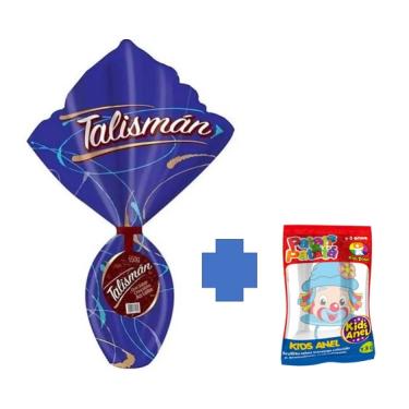 Imagem de Ovo de páscoa talismán sabor chocolate ao leite com 150G + pirulito anel patatá E patati