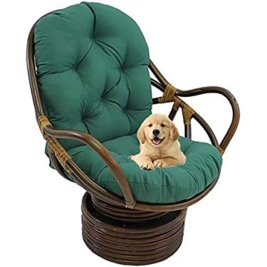 Imagem de Almofada de balanço giratória, almofadas para cadeira de balanço, almofadas para cadeiras de jardim ao ar livre, tapete de assento lavável Almofada de cadeira de balanço espessada para uso i