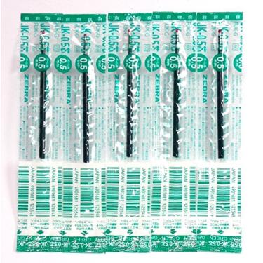 Imagem de Refil de tinta verde Zebra JK-0.5 (RJK-G), 0,5 mm, para caneta esferogr fica Sarasa em gel multicolorido, pacote com 5 unidades/total de 5 pe as (importa o japonesa) [pacote original Komainu-Dou]
